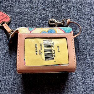 NEW WITH TAGS! Dooney & Bourke Monogram Heart Print Change Purse Multicolor